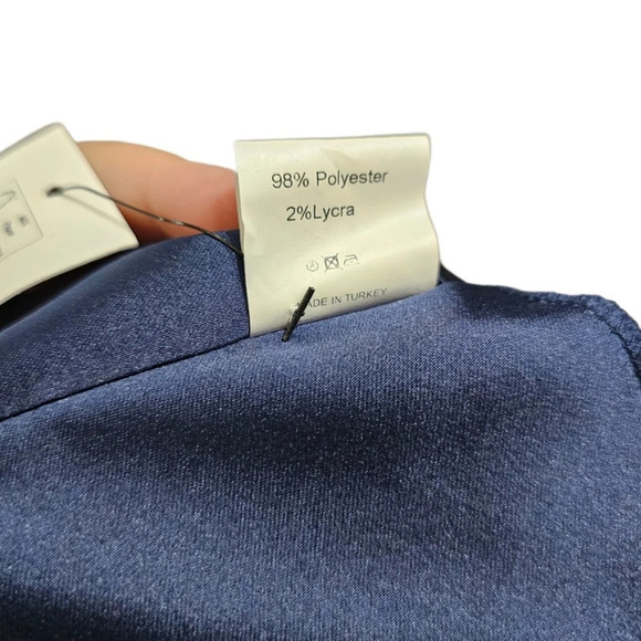 John Paul Ataker Midnight Blue Structured Strapless Gown NWT - Picture 10 of 12